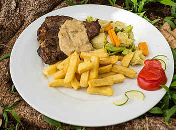 Akagera Game Lodge: Hüftsteak Akagera Game Lodge: Hüftsteak