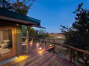 Mma Dinare Camp: Private Veranda Mma Dinare Camp: Private Veranda