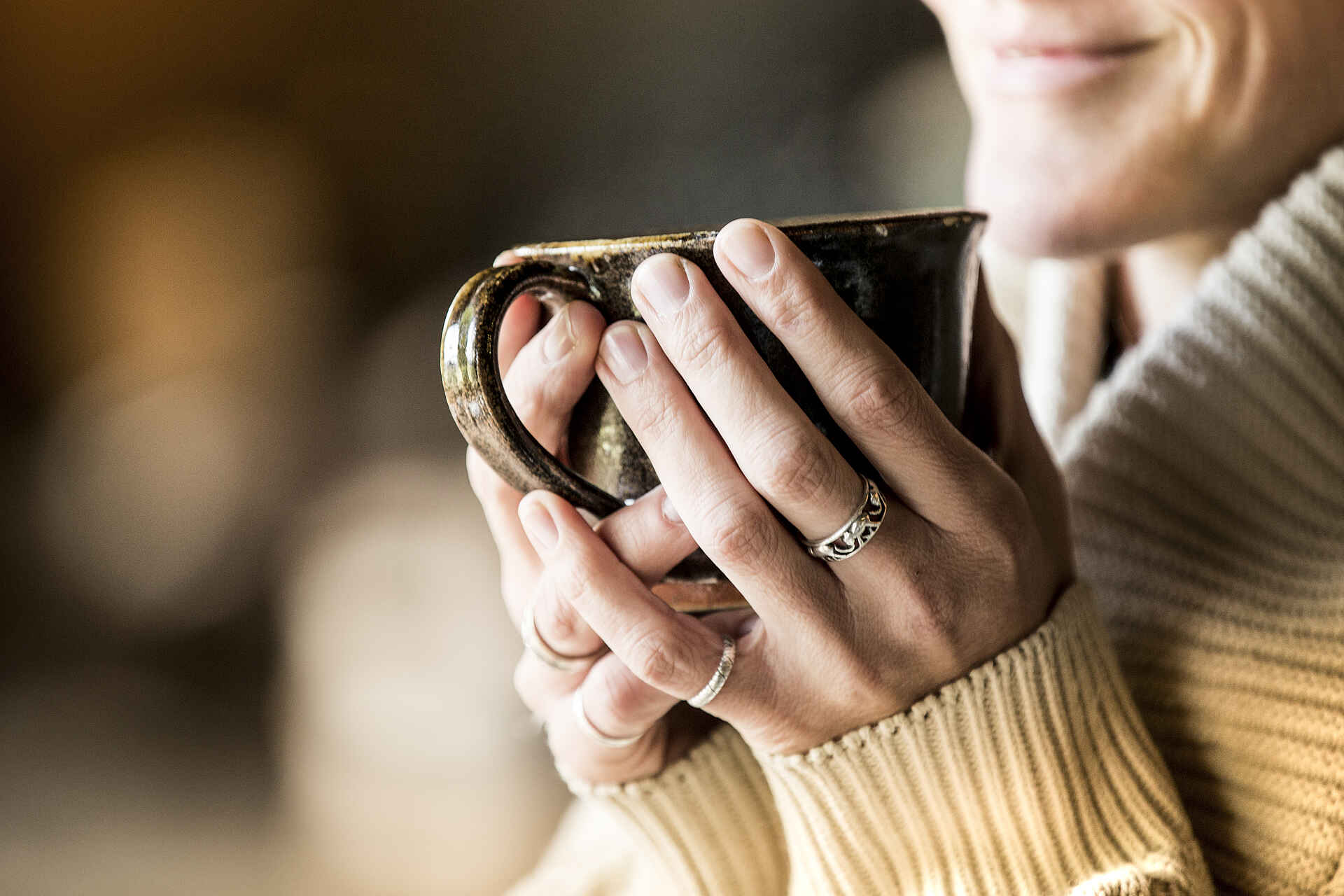 Bisate Lodge: Entspannung mit einem heißen Getränk