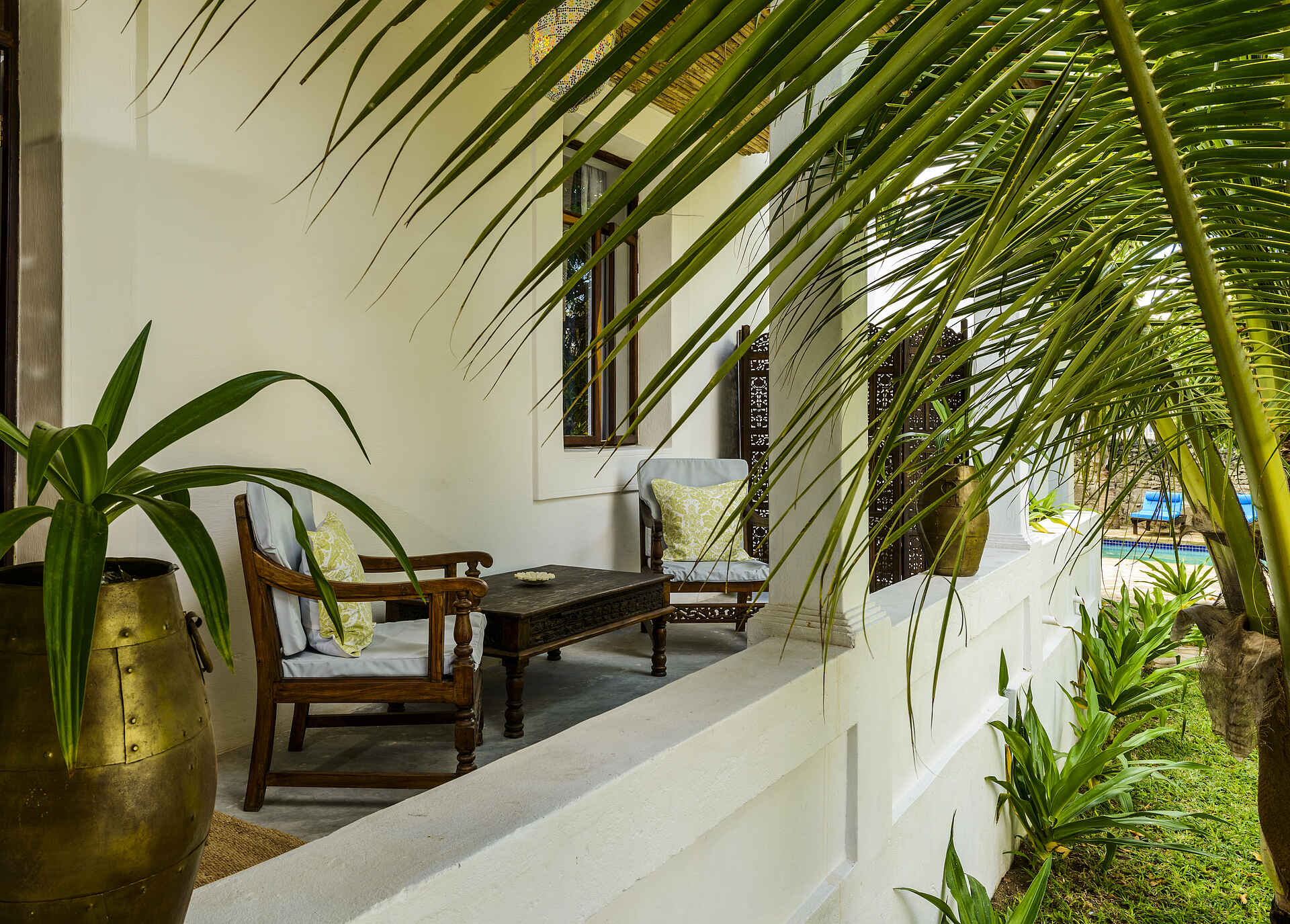 djolwe, gartenzimmer, ibo island lodge, ilha do ibo, mosambik, veranda, afrikarma, afrikarma safaris, afrikarma safaris - wildnis. hautnah., afrikarma.de