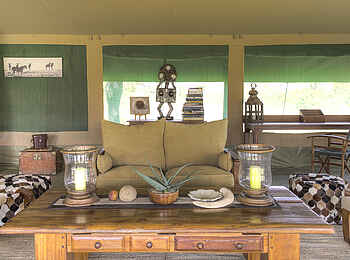 Kicheche Bush Camp: Großzügige Lounge