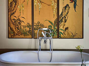 La Clé Lodge: Garden Room Badewanne La Clé Lodge: Garden Room Badewanne