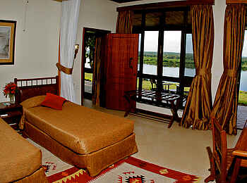 Paraa Safari Lodge: Queen's Cottage Einzelbetten Paraa Safari Lodge: Queen's Cottage Einzelbetten