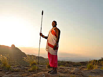 Saruni Samburu: Krieger im Sonnenuntergang