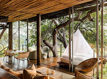 Singita Lebombo Lodge: Veranda des Gästezimmer