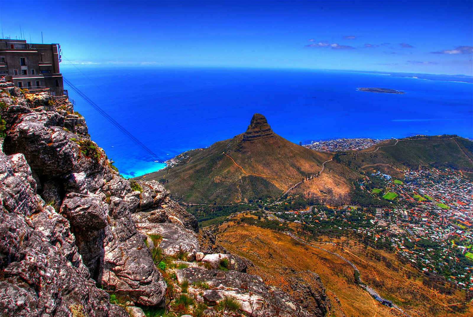 The Cellars-Hohenort Hotel & Spa: Blick vom Tafelberg The Cellars-Hohenort Hotel & Spa: Blick vom Tafelberg