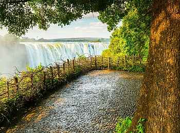 The Wallow Lodge: Blick auf die Fälle