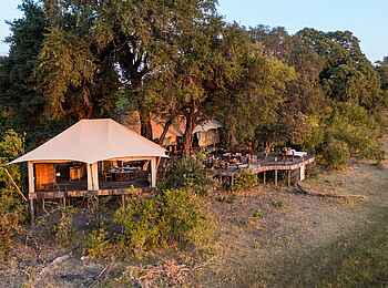 Zarafa Camp: Blick auf das Camp