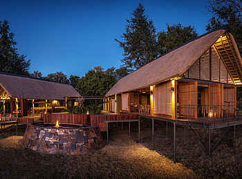 Chitabe Camp: Blick auf den Zentralbereich