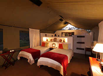 Elephant Valley Lodge: Zeltinterieur Elephant Valley Lodge: Zeltinterieur