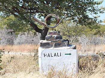 Halali Camp: Wegweiser Halali Camp: Wegweiser