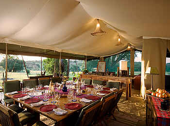 Kicheche Mara Camp: Speisezelt Kicheche Mara Camp: Speisezelt