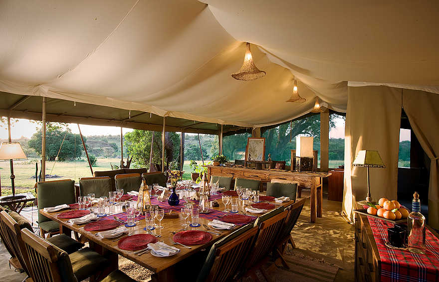 Kicheche Mara Camp: Speisezelt Kicheche Mara Camp: Speisezelt