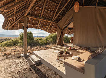 Lewa Safari Camp: Eingangsbereich Zeltsuite