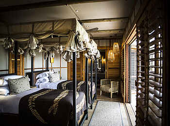 Mombo Camp: Family Suite Twin Betten