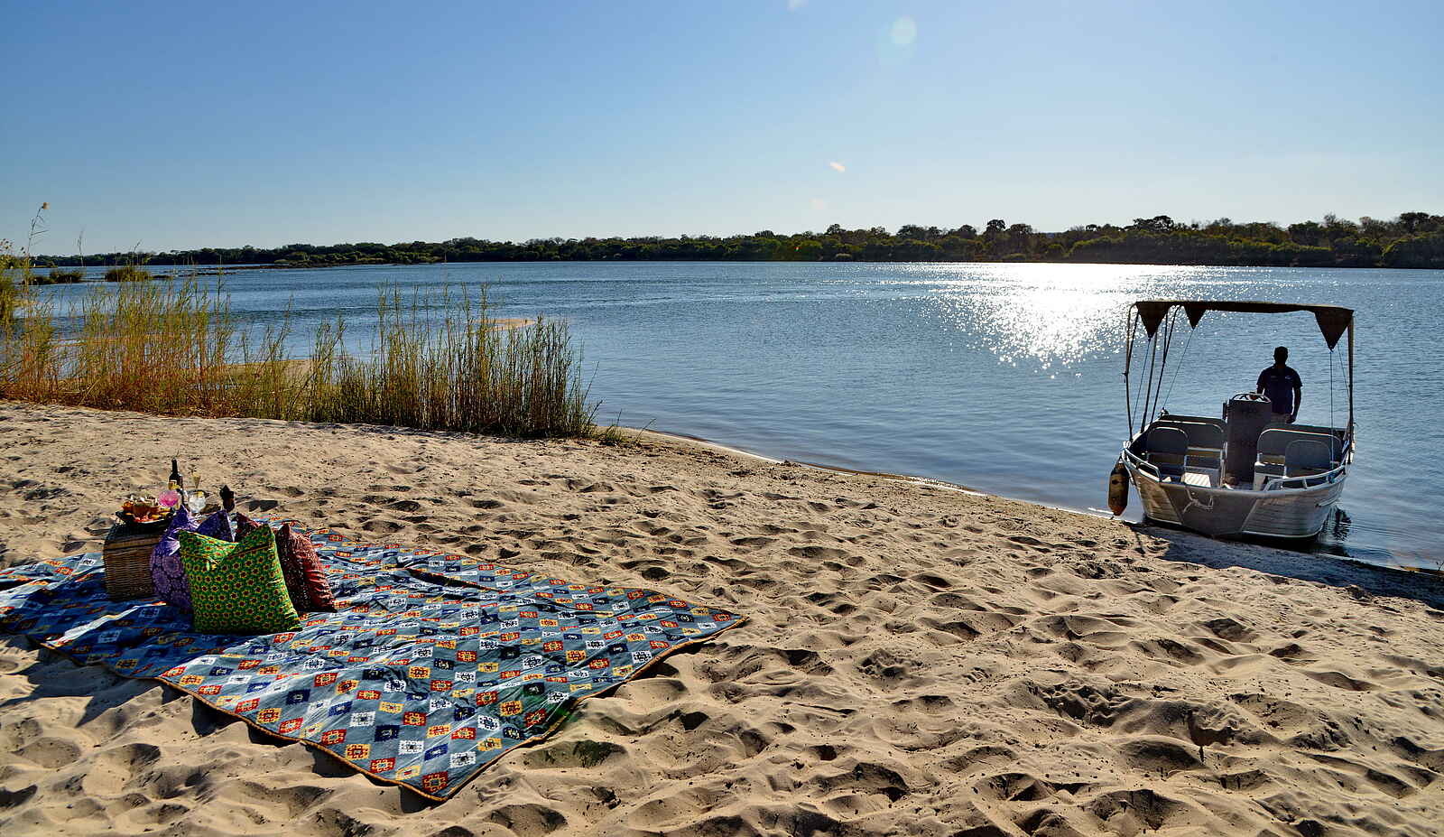 Mukwa River Lodge: Picknick am Strand Mukwa River Lodge: Picknick am Strand