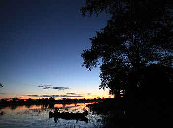 Selinda Canoe Trail: Abendstimmung