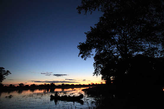Selinda Canoe Trail: Abendstimmung Selinda Canoe Trail: Abendstimmung