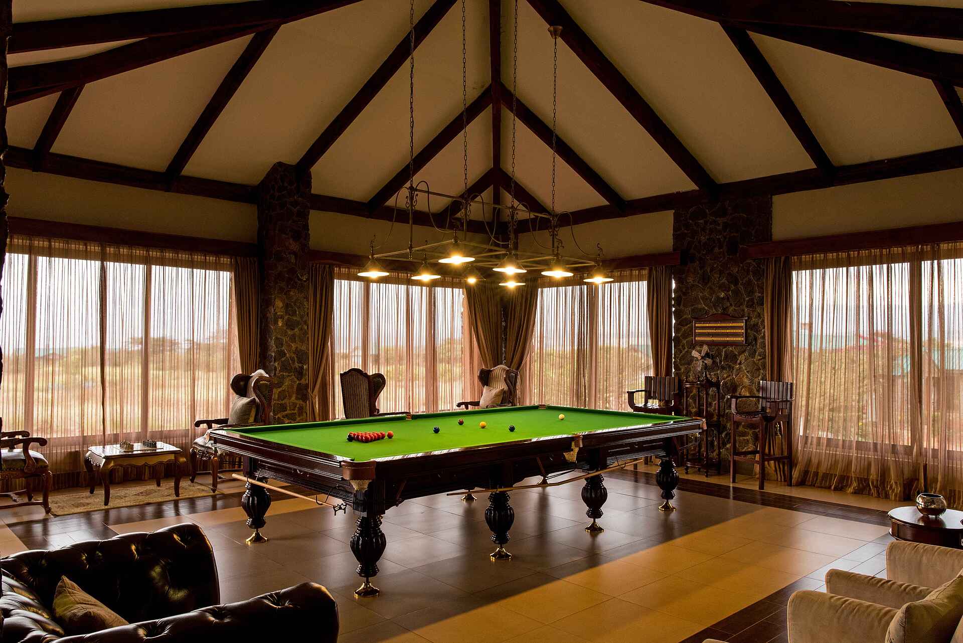 Ngorongoro O'ldeani Mountain Lodge: Billiardzimmer