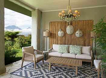 Wilderness Sabyinyo: Lounge auf der Terrasse Wilderness Sabyinyo: Lounge auf der Terrasse