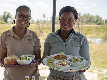 Gomoti Private Camp: Traditionelle Köstlichkeiten