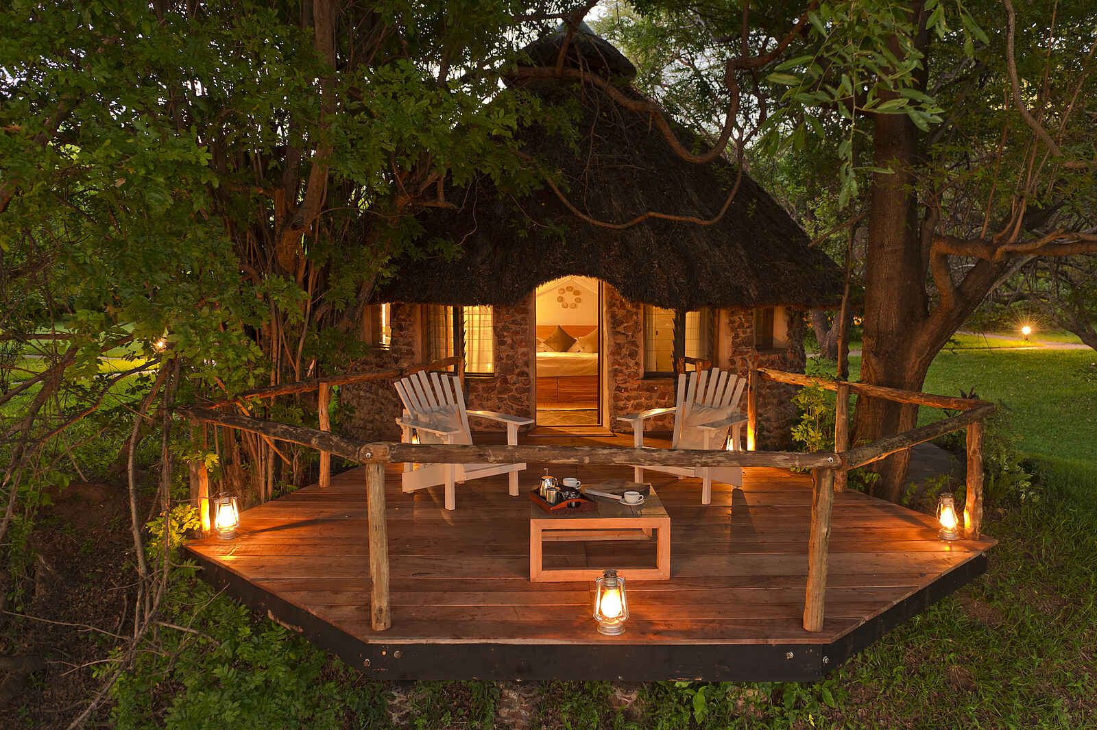 Kanyemba Lodge: Exterieur eines Chalets Kanyemba Lodge: Exterieur eines Chalets
