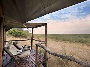 Linyanti Bush Camp: Private Veranda Linyanti Bush Camp: Private Veranda