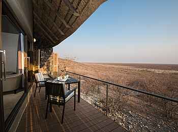 Safarihoek Lodge: Außendeck mit Dusche Safarihoek Lodge: Außendeck mit Dusche