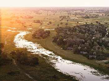 Chitabe Lediba Camp: Aus der Vogelperspektive
