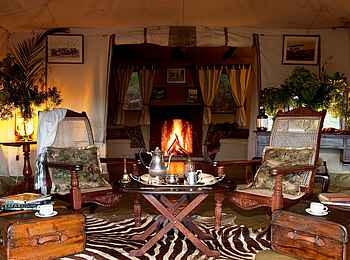 Cottar's 1920s Safari Camp: Familienzelt Wohnzimmer