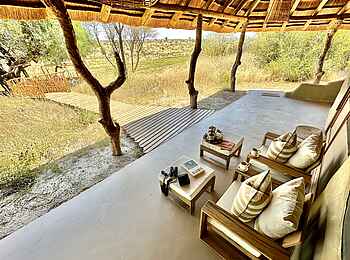 Moela Safari Lodge: Blick von der Terrasse
