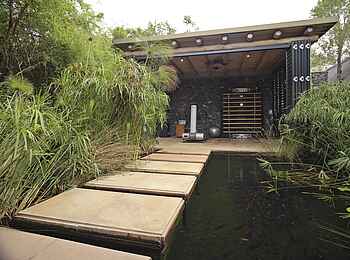 Phinda Homestead: Fischteich und Fitness-Raum Phinda Homestead: Fischteich und Fitness-Raum