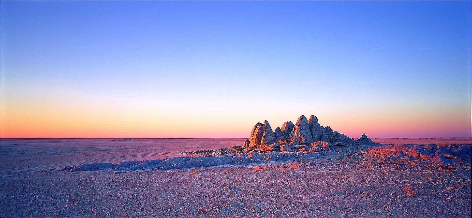Baobab, CT11, Makgadikgadi, Ntwetwe Pan, Nxai Pans, San Camp, Kubu Island, Sonnenuntergang, Uncharted Africa Safari Co., Ntwetwe-Pfanne