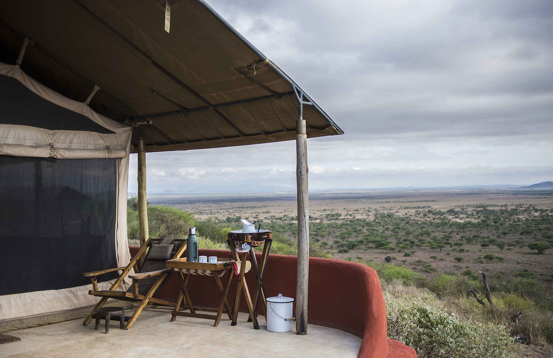 Shu'mata Camp: Blick von der Veranda in die Natur