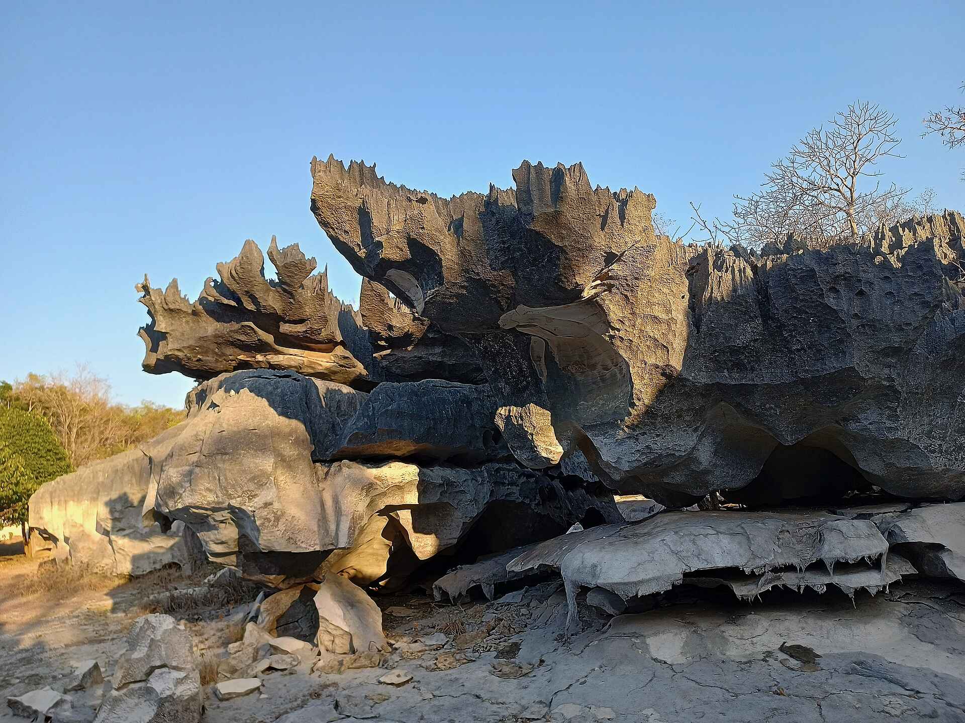 Namoroka Tsingy Camp: Felsformation