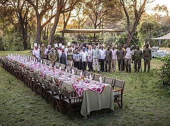 Governor´s Camp: Buschdinner