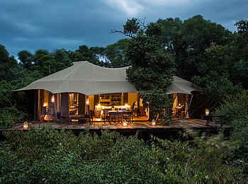 Mara Plains Camp: Die Gästesuite Mara Plains Camp: Die Gästesuite