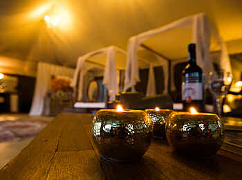 Naona Moru Camp: Kerzen