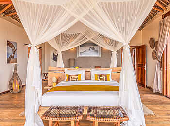 Soroi Lions Bluff Lodge: Schlafbereich