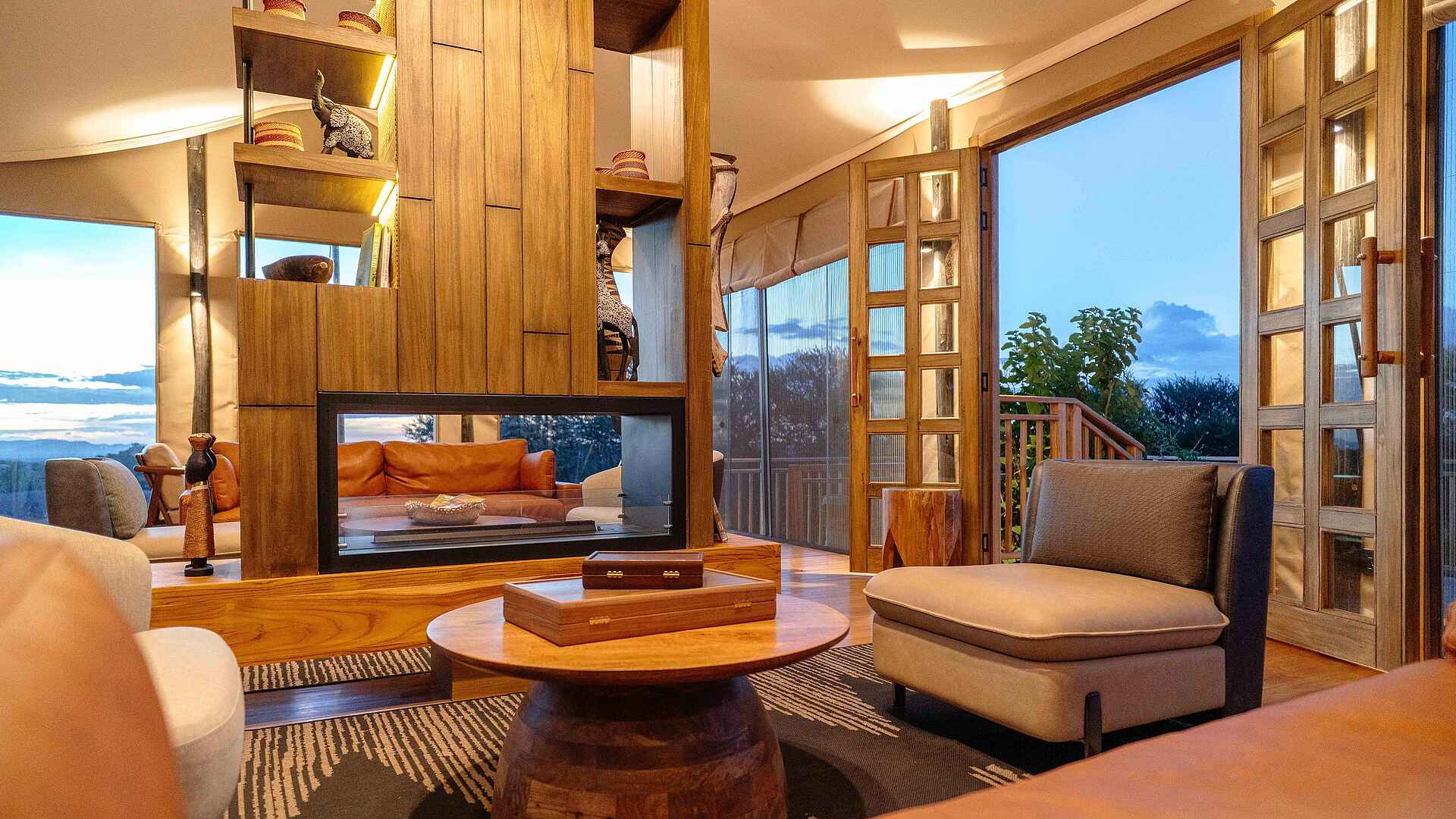 Warangi Ridge Lodge: Lounge