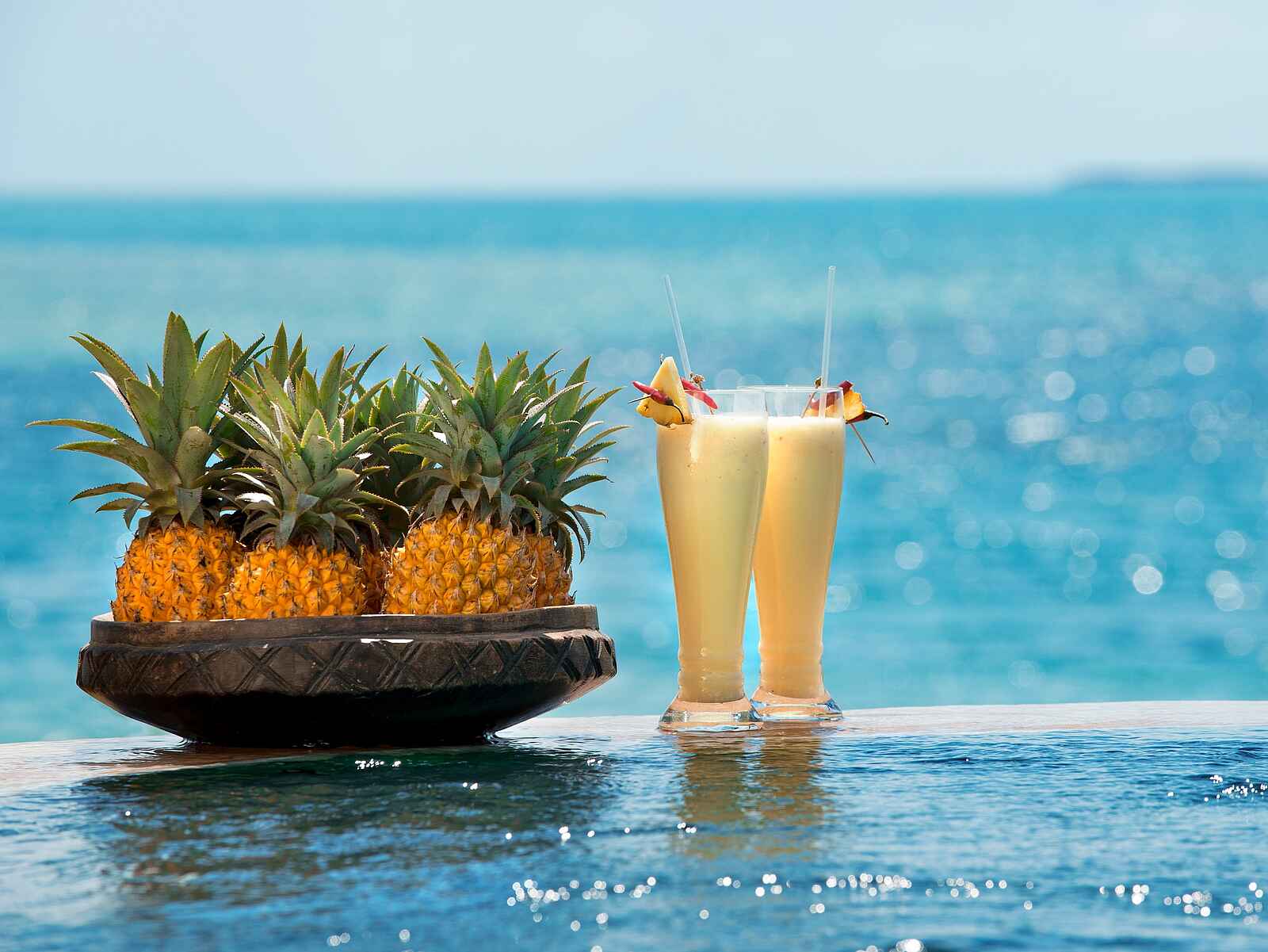 andBeyond Benguerra Island: Drinks am Pool andBeyond Benguerra Island: Drinks am Pool