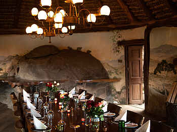 Borana Lodge: Dinnertafel Borana Lodge: Dinnertafel