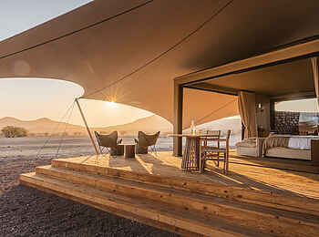 Desert Rhino Camp: Großzügige Veranda