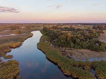 Nxamaseri Island Lodge: Die Umgebung der Lodge Nxamaseri Island Lodge: Die Umgebung der Lodge