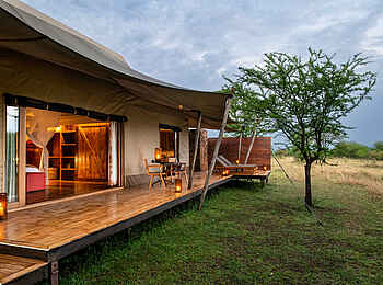 Sayari Camp: Double Tent - Blick hinein