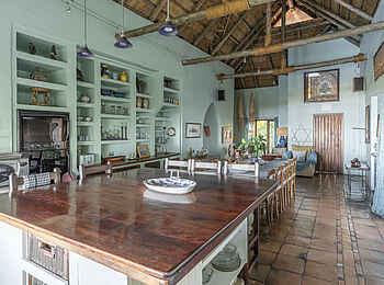 Tongabezi Lodge: Der Wohnbereich im Tangala House