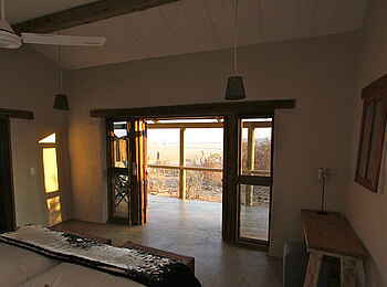 Chobe Elephant Camp: Blick vom Bett Chobe Elephant Camp: Blick vom Bett