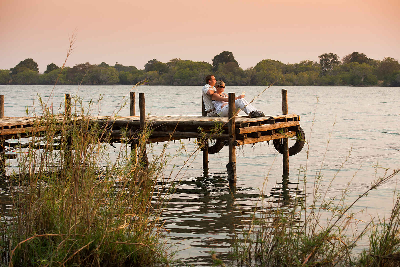 Mukambi Safari Lodge: Bootsanleger Mukambi Safari Lodge: Bootsanleger