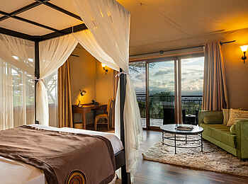 Ngorongoro Lions Paw Camp: Executive Double Room Terrasse