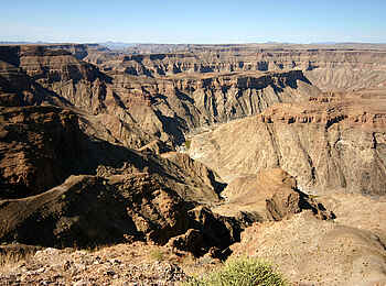 Canyon Lodge: Ausblick über den gigantischen Fish River Canyon